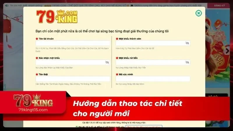 Các bước đăng ký tài khoản được hướng dẫn trực quan chi tiết