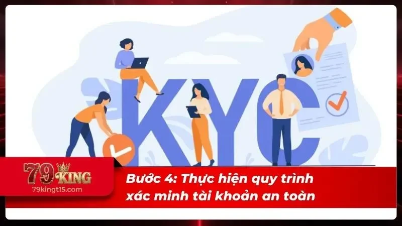 Minh họa xác minh tài khoản bằng phương thức bảo mật an toàn