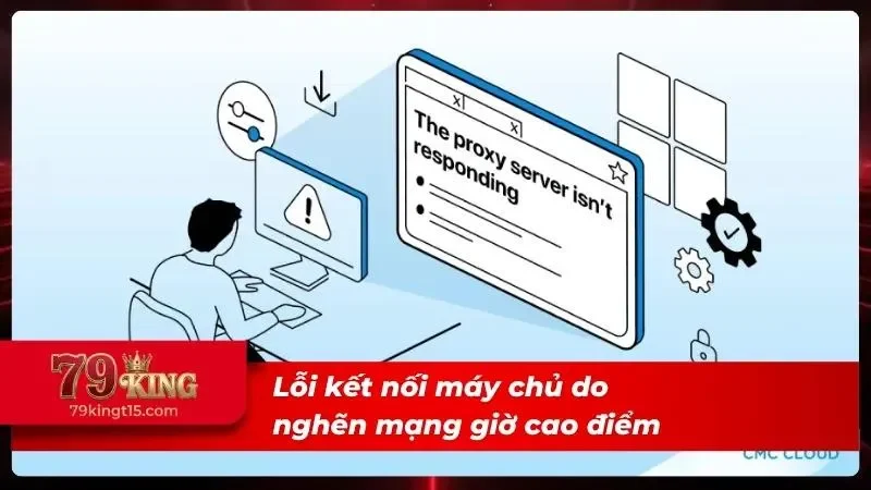 Thông báo lỗi kết nối máy chủ trong thời gian cao điểm