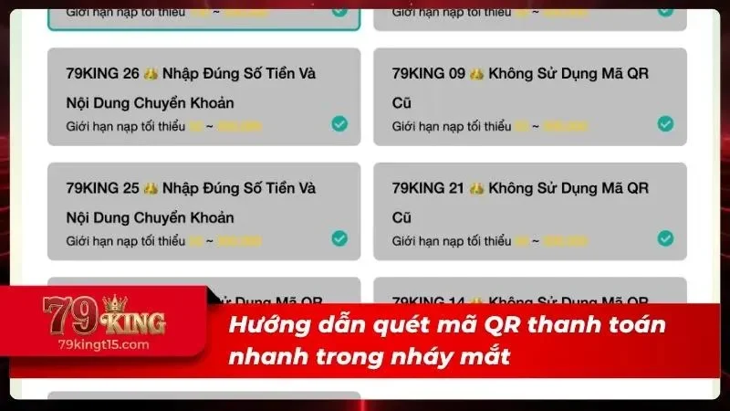 Quét QR chuyển khoản cực nhanh