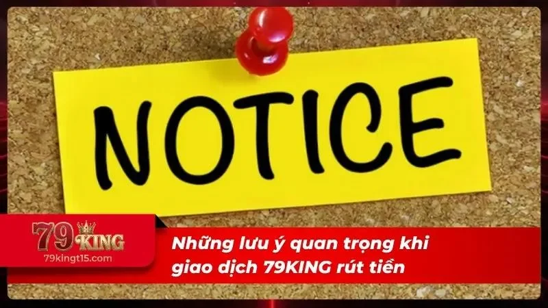 Lưu ý cần biết khi thực hiện lệnh rút
